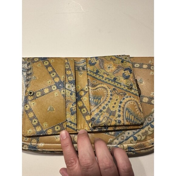 Vintage Morris Moskowitz Leather Clutch And Wallet Set Old Money 1960s 1970s - Picture 10 of 11
